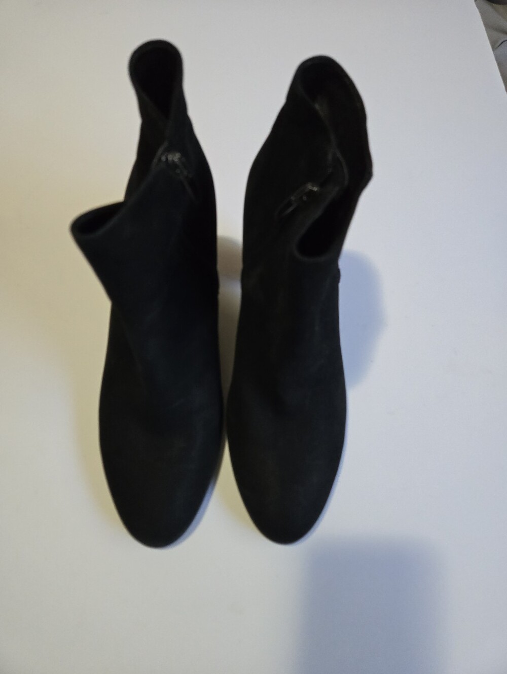 Ecco Black Suede Ankle Booties